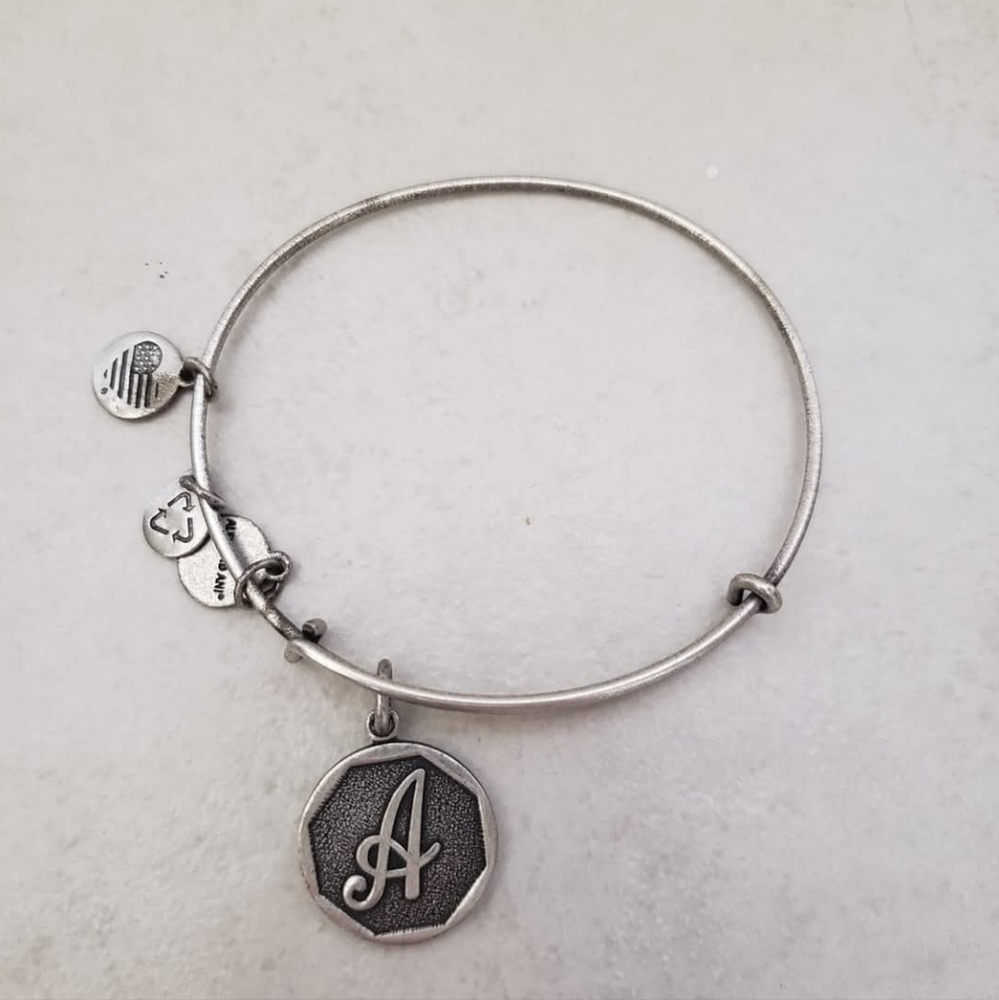 Alex and ani bracelet with letter A